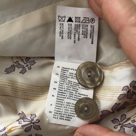 Striped gray/ beige blazer, Anastasia by sOliver, Eur38/Us8, detailing in back - Picture 10 of 12